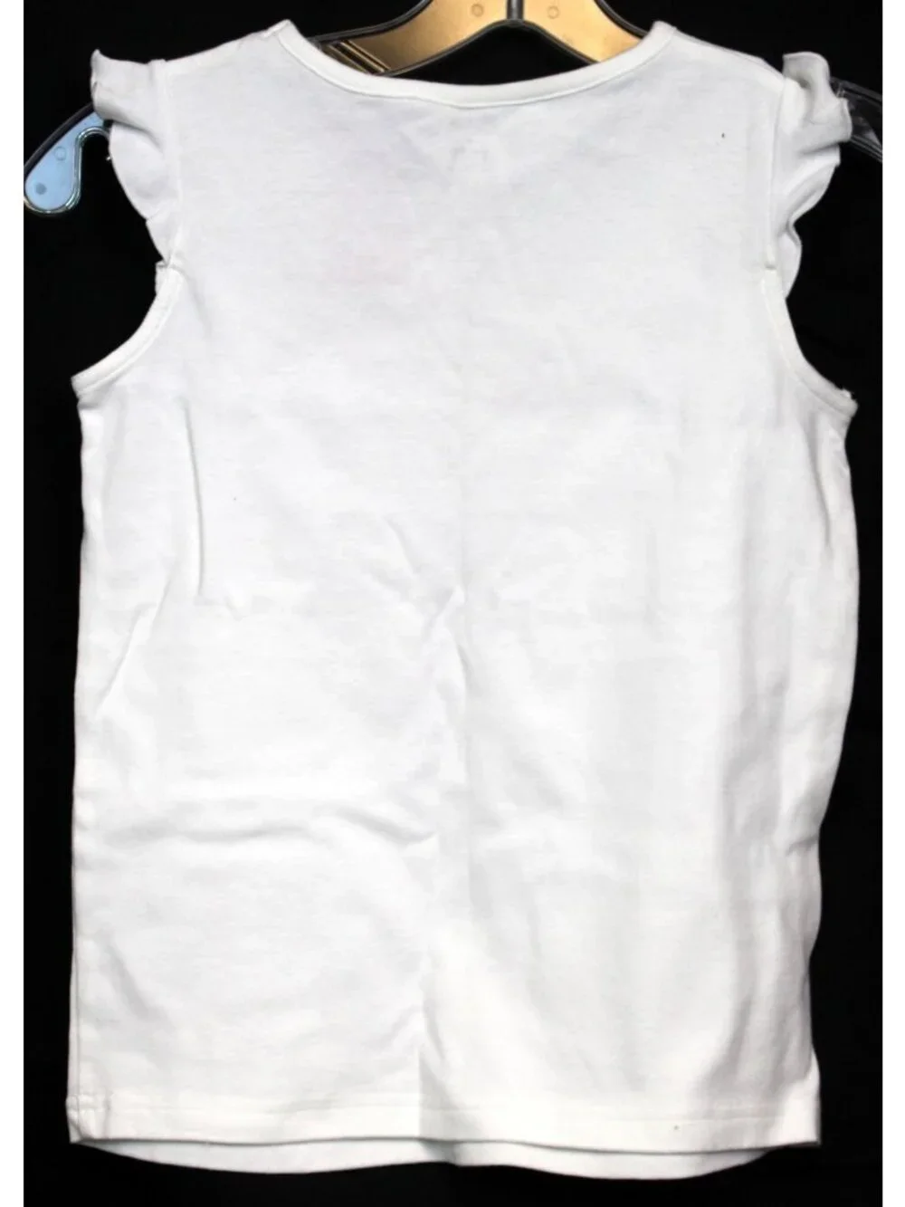2008 Gymboree Cherry Baby Tee T-Shirt sz 4 White Lettuce Edge Candy Embroidered